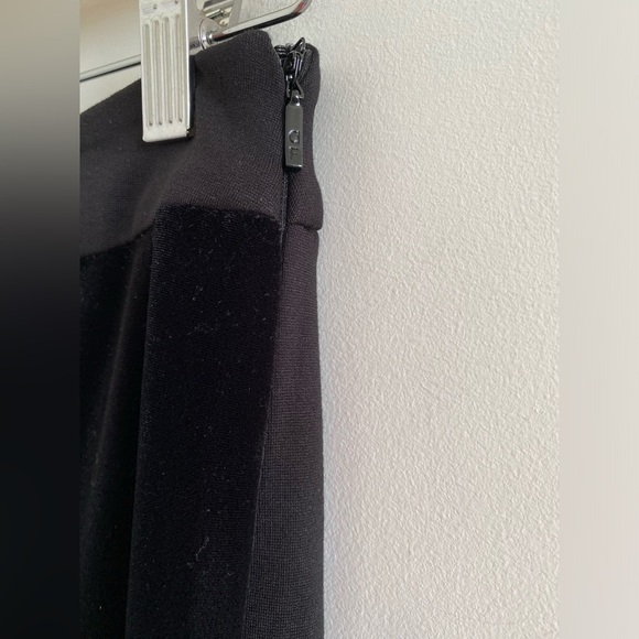 Anne Fontaine Andy Black Velvet Milano Fabric Leggings Size 42 (10) Career - Picture 6 of 11